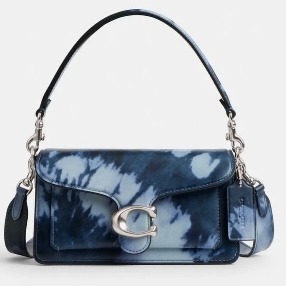COACH Tabby Shoulder Bag 20 With Tie-Dye Print/Midnight Navy